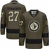 Glued Winnipeg Jets #27 Teppo Numminen Green Salute to Service NHL Jersey,baseball caps,new era cap wholesale,wholesale hats